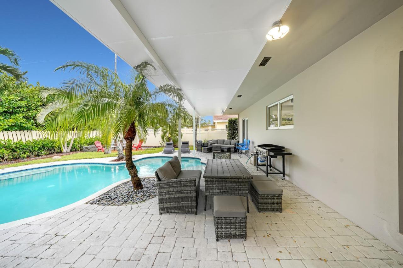 Comfortable 4 Bedroom House With Pool By Pmi Fort Lauderdale Exteriör bild