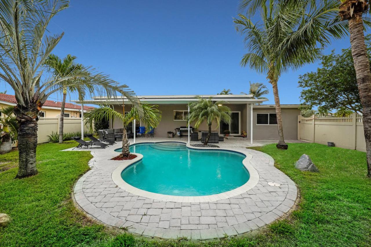 Comfortable 4 Bedroom House With Pool By Pmi Fort Lauderdale Exteriör bild