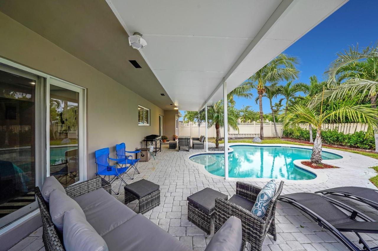 Comfortable 4 Bedroom House With Pool By Pmi Fort Lauderdale Exteriör bild